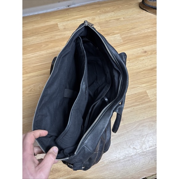 Still Nordic Leather Tote Bag Black Crossbody Shoulder Bag - Picture 4 of 10